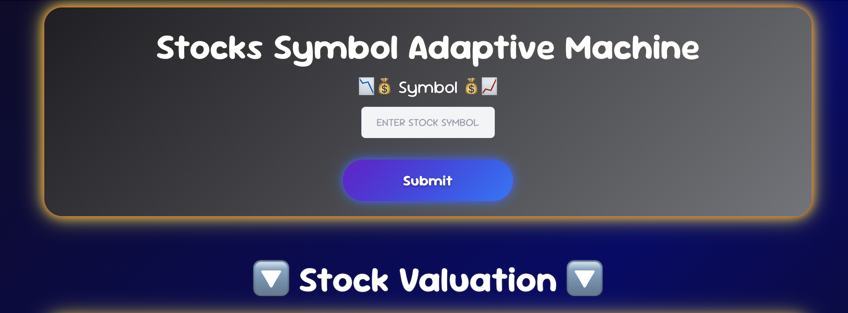 Stock Valuation Website